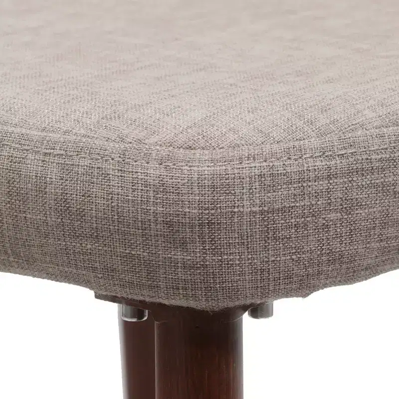 GDFStudio Fira Mid-Century Modern Upholstered Dining Chairs wiith Iron Legs (Set of 2)