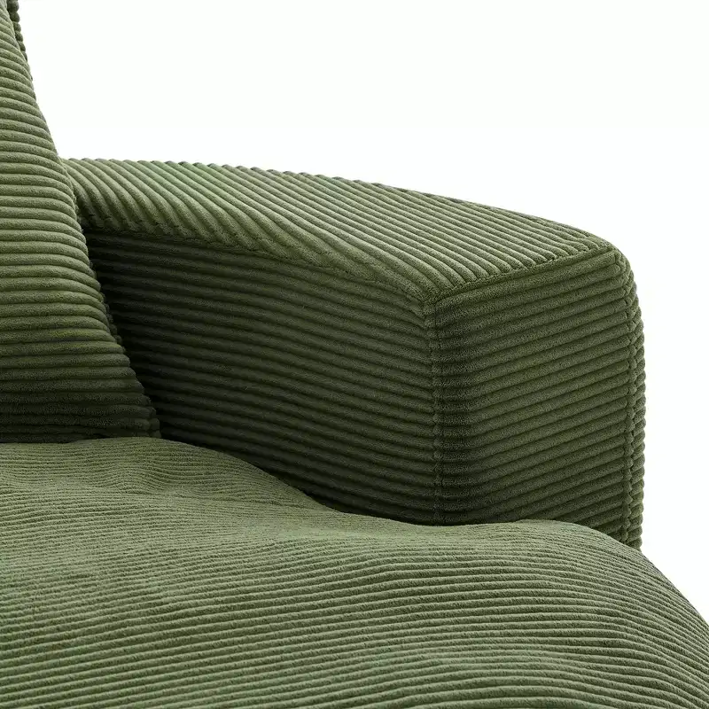 360 Swivel Barrel Chair with Dual-Layer Cushion Design
