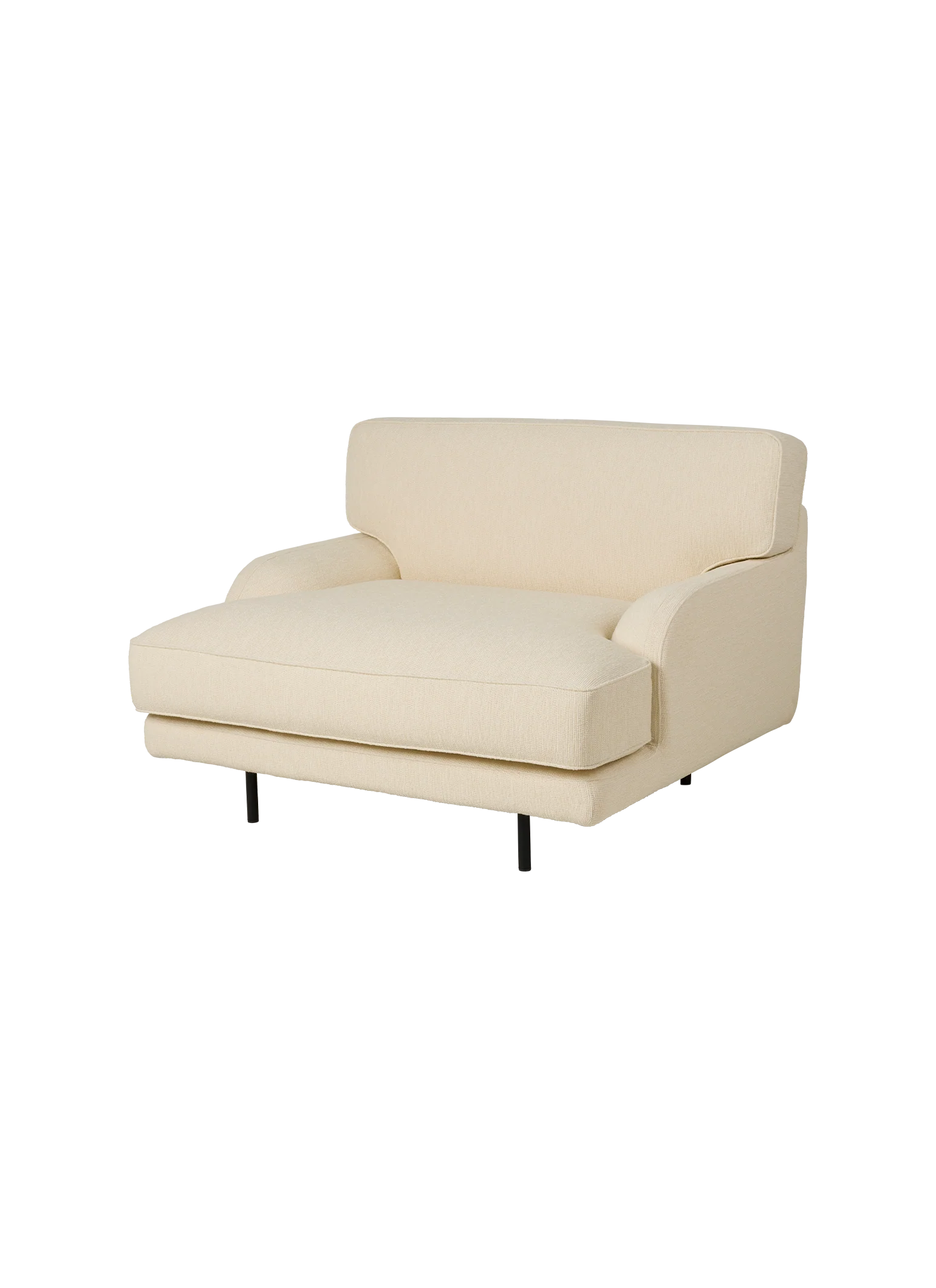 Retro Orange Upholstered Lounge Chair with Sculptural Metal Base for Living Room