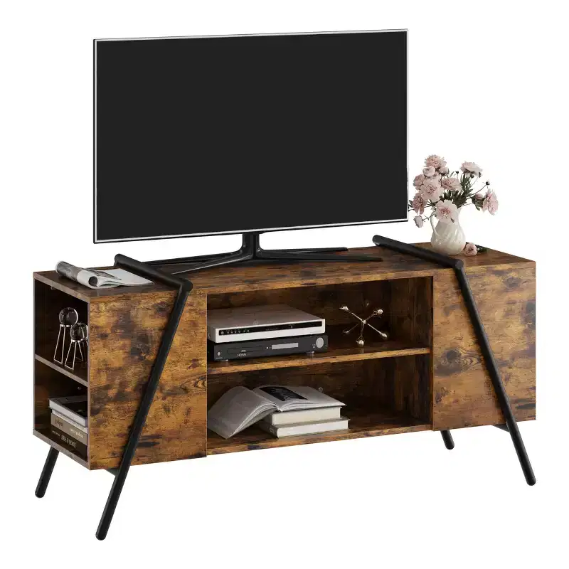 TV Stand Media Cabinet,TV Console Table, U-Shaped Metal Legs, for Living Room, Bedroom, Office Furniture
