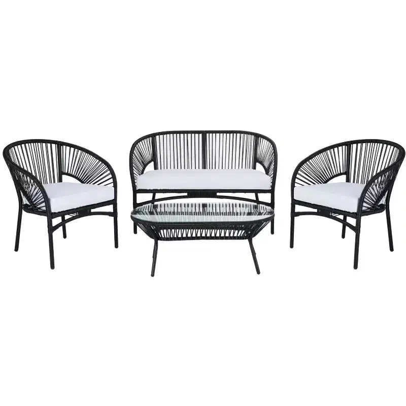 Werner 4 Piece Living Sets - Indoor/Outdoor - PAT7522 - Safavieh