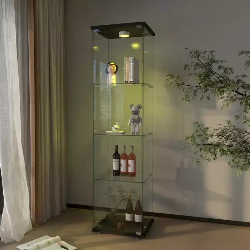 GDFStudio Noyes Tempered Glass Display Cabinet