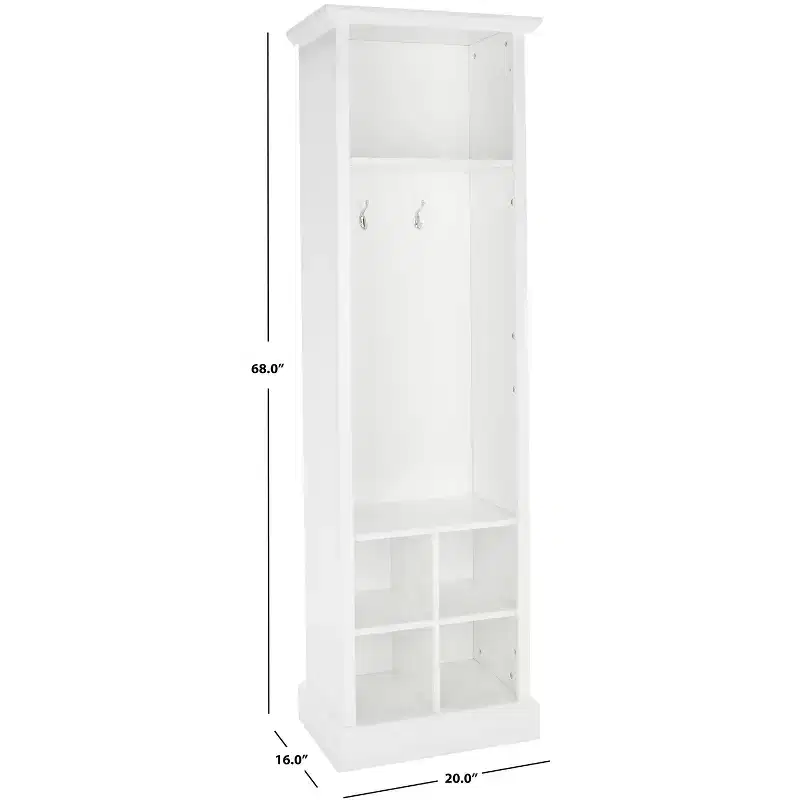 Surrey 6 Shelf 2 Hook Hall Tree - ETG2101 - Safavieh