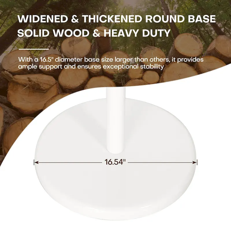 Adjustable Tree-branch Coat Rack Freestanding, Rubberwood Coat Tree - 16.54Dia. x 71.65H