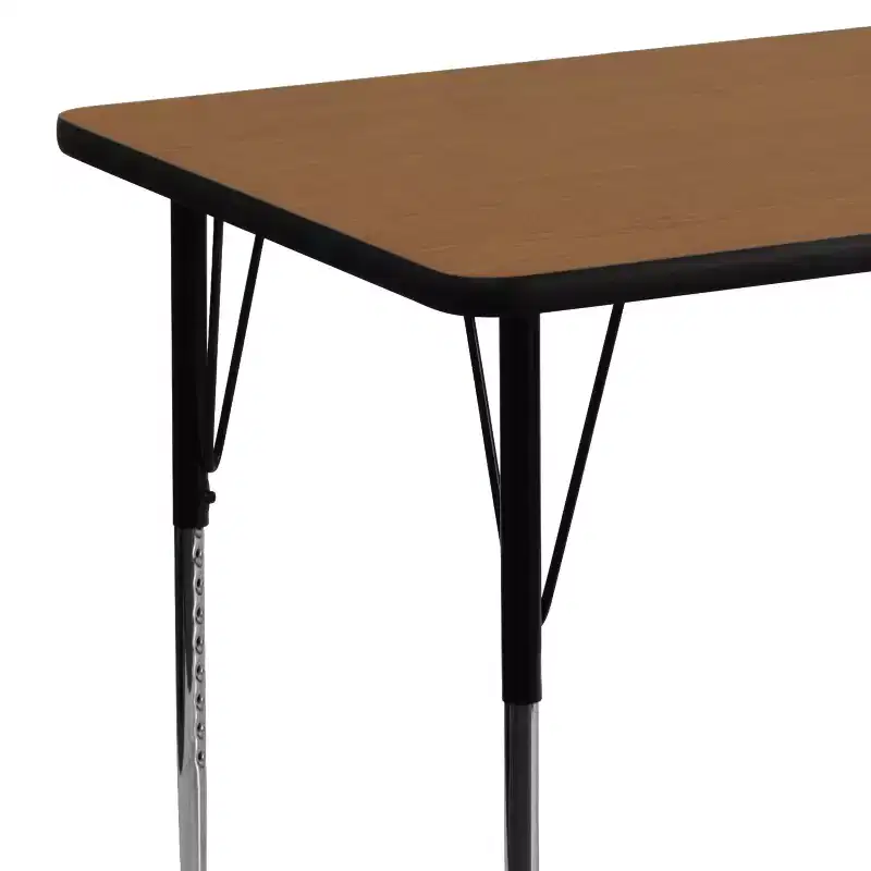 Emma and Oliver 30x48 Rectangle Laminate Adjustable Activity Table