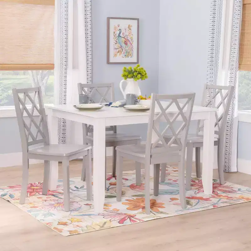 Powell 5pc Shelby Rectangle Counter Height Dining Set Gray