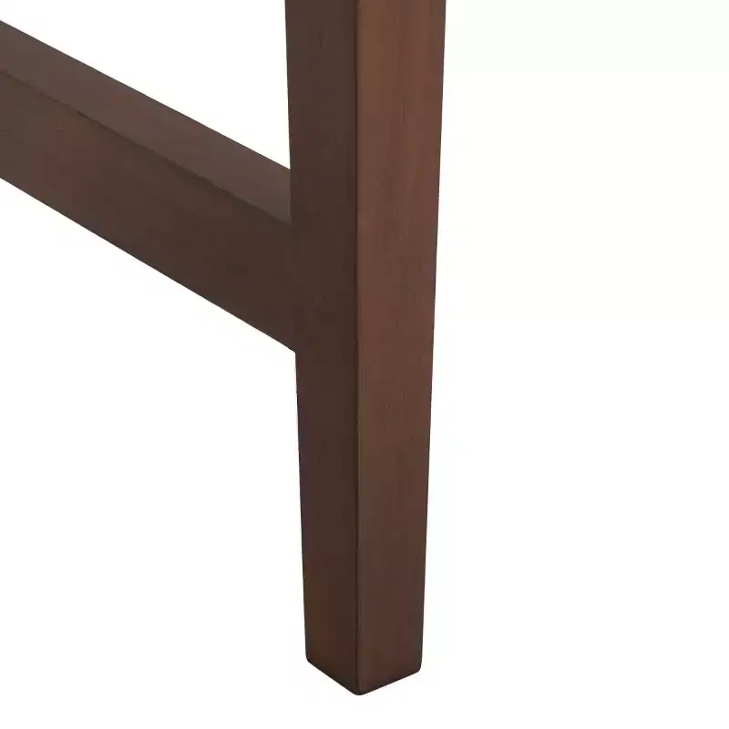 3-Drawer Wood Writing Desk with Ample Storage, Brown Finish
