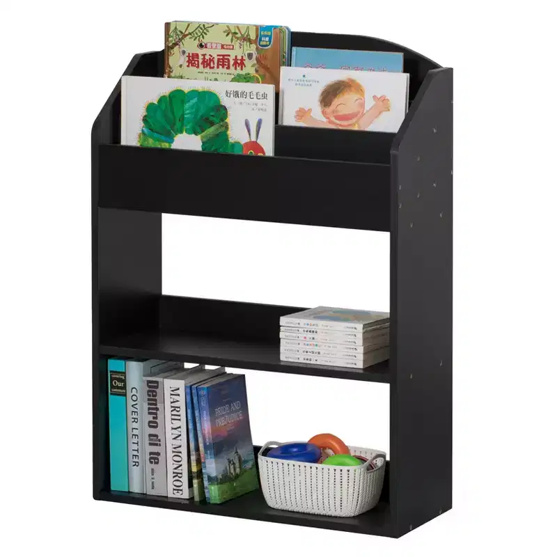 Modern Wooden Storage Bookcase with 5 Shelves - Playroom, Bedroom, Living Room and Office