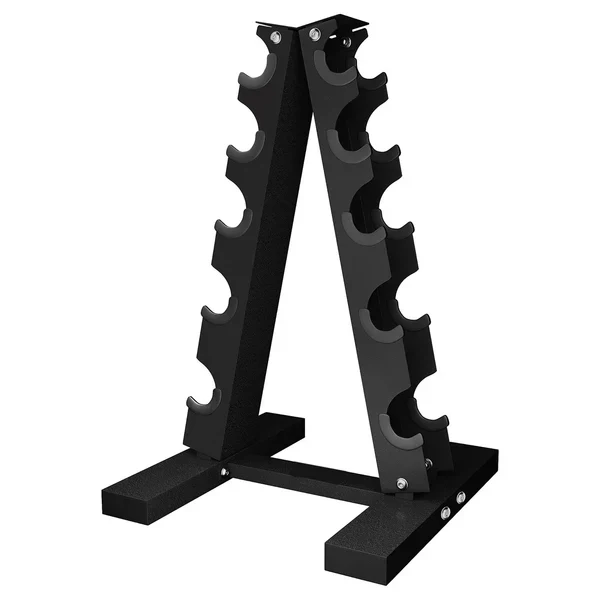 Heavy Duty Neoprene Dumbbell Tree Rack ¨C Sturdy Steel A?Frame, 3/5 Tier Compact Weights Storage for Home Gym