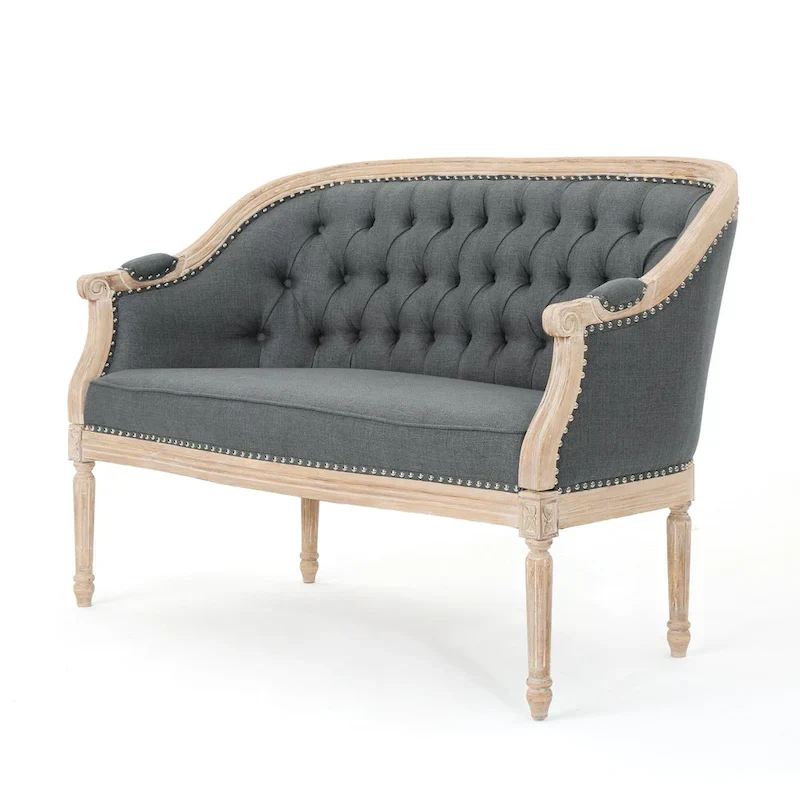 Faye Tufted Upholstered Loveseat by