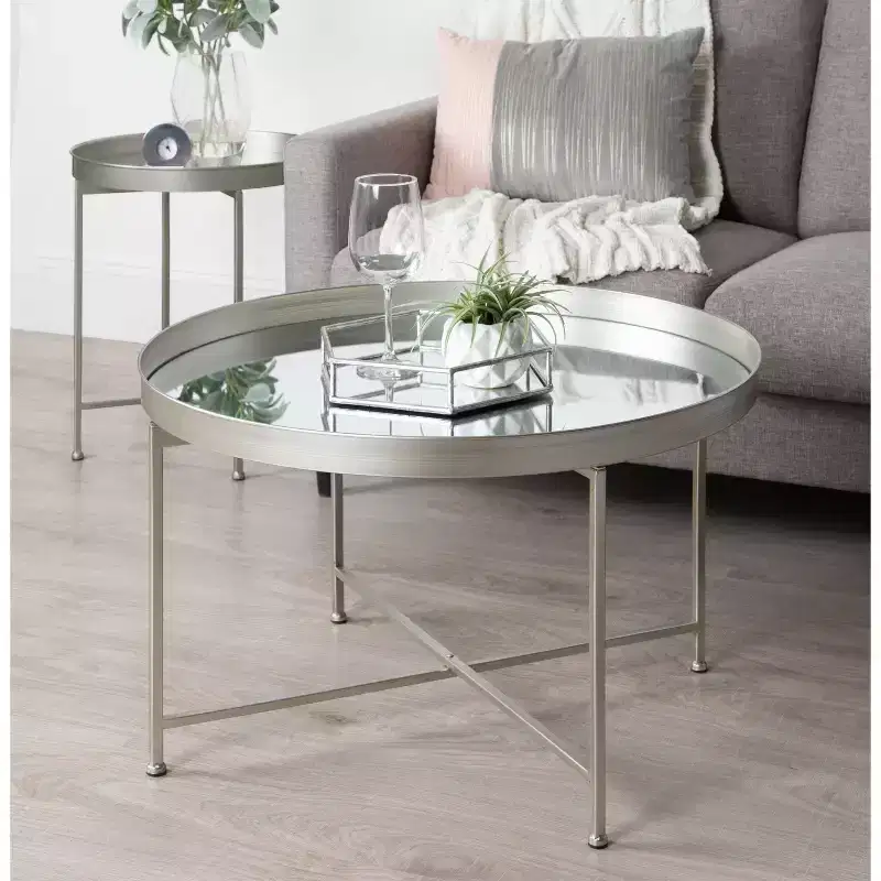 Kate and Laurel Celia Round Metal Side Table