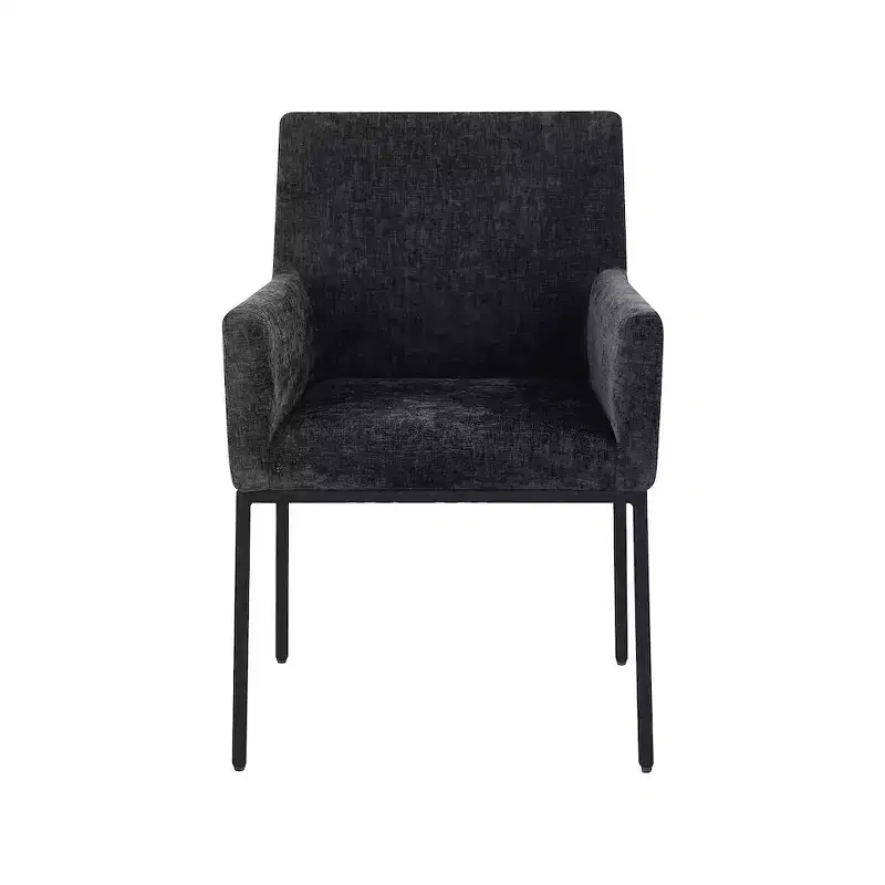 Meridian Furniture,Reeves Chenille Fabric Dining Chair, Set of 2