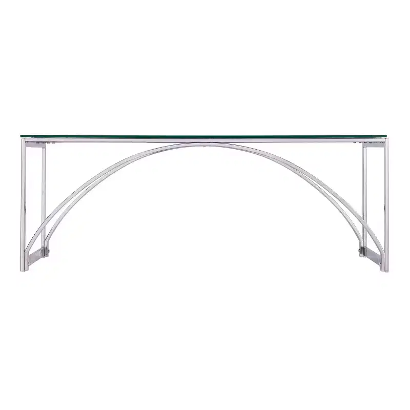 Stevenly Glass-Top Cocktail Table - Charcoal - SEI