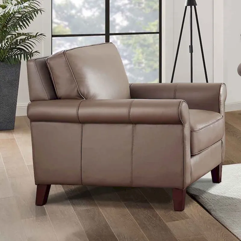 Hydeline Laguna Top Grain Leather Sofa Set, Sofa and Chair - Sofa, Chair