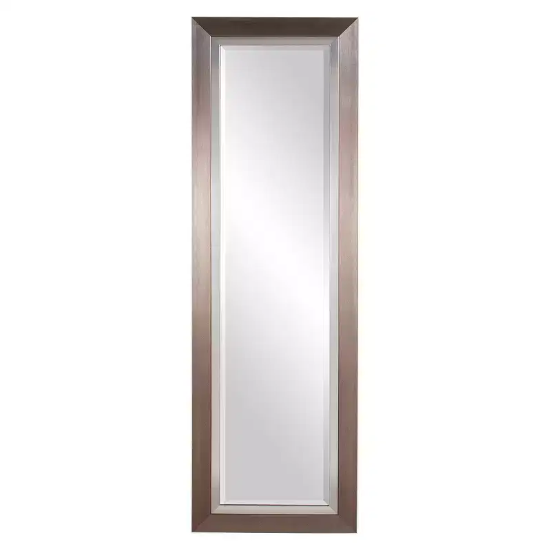 Rectangle Chicago Decorative Wall Mirror Silver - Howard Elliott: Elegant Tall & Large, Beveled Glass, No Assembly Required