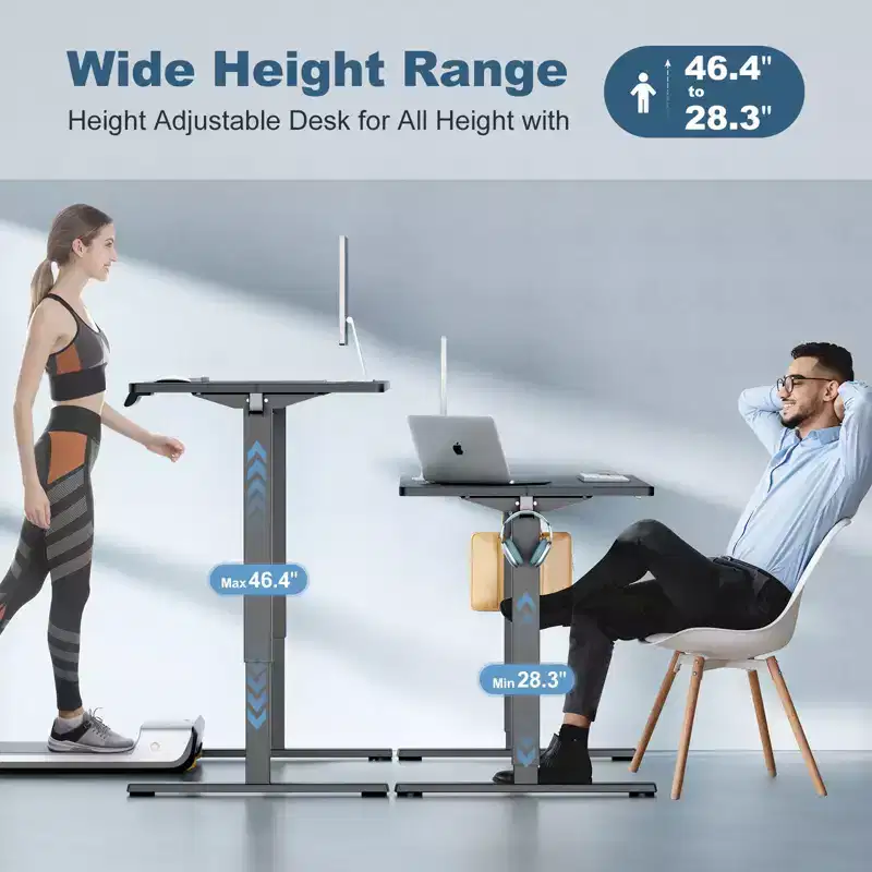Sweetcrispy 55 Wide Height Adjustable Standing Desk