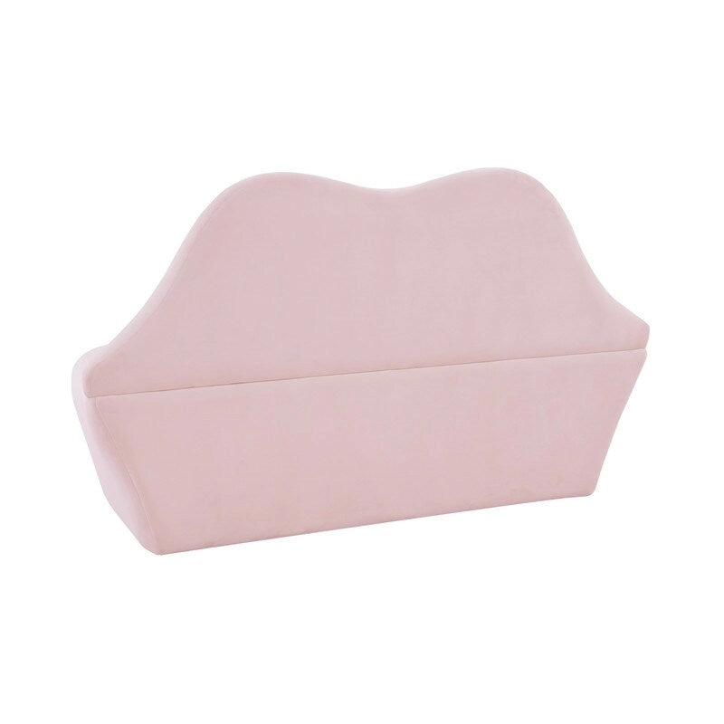 Lips Velvet Settee - 67.7W x 29.1D x 36H