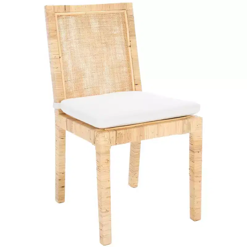 Tojo Cane Dining Chair W/ Cushion (Set of 2) - DCH6502 - Safavieh