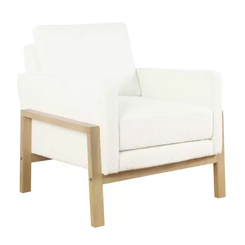 Wood Frame Accent Chair - HomePop