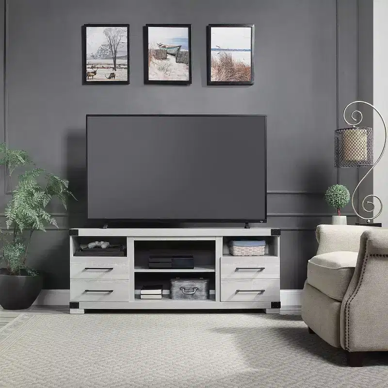 Richmond TV Stand for TVs up to 56" Gray - Manhattan Comfort