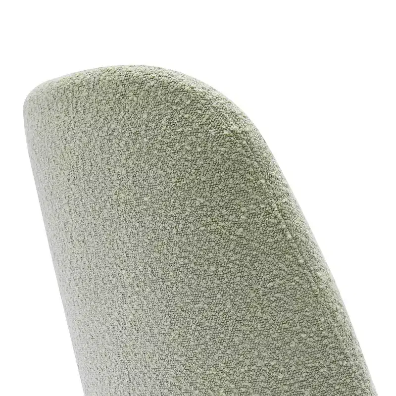 Mid-Century Modern Boucle Upholstered Dining Chair, Set of 6, Water-Resistant Fabric