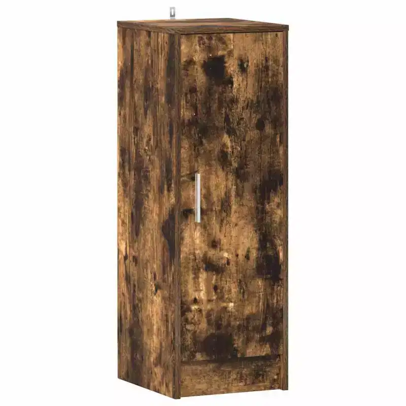 vidaXL Shoe Cabinet Smoked Oak Engineered Wood Medium Shoe Cabinet