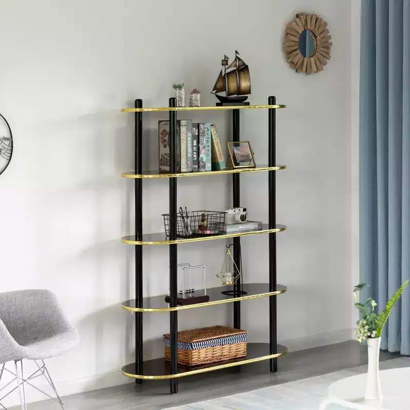 5-Tier Open Bookshelf – Contemporary Classic Style, 59