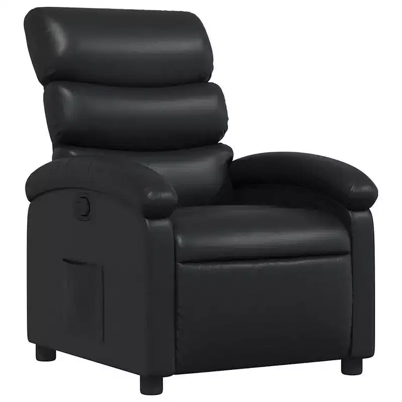 Recliner Chair Adjustable Reclining Armchair, Home Theater, Faux Leather