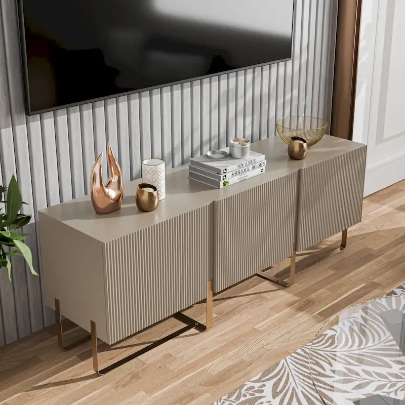 60-inch 3-Door Storage TV Stand by