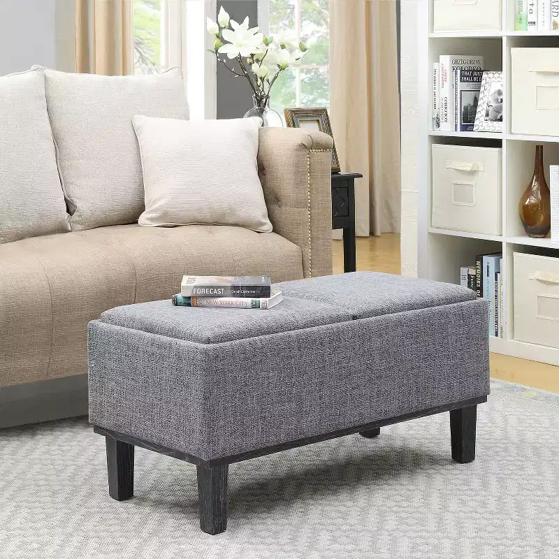 HomeStock Comfort Brentwood Storage Ottoman
