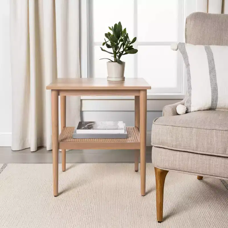 Wood & Cane Accent Side Table - Hearth & Hand with Magnolia