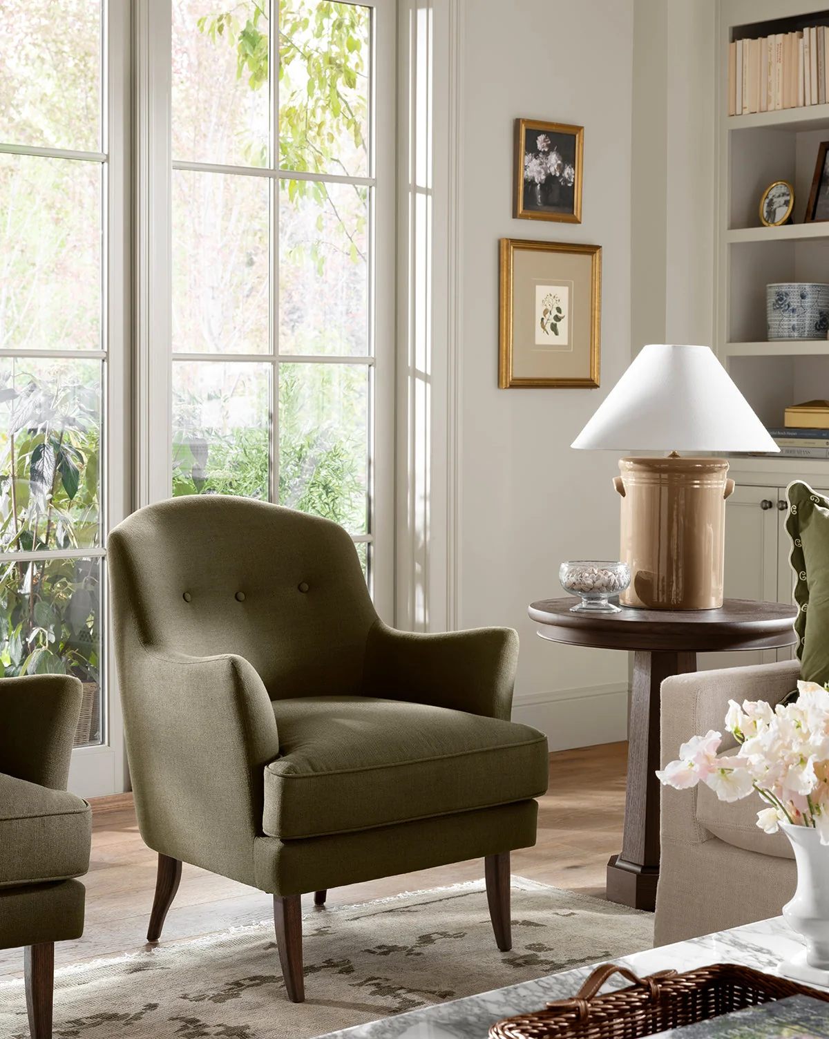 Modern Wood Side Table with Sleek Tapered Legs for Living Room