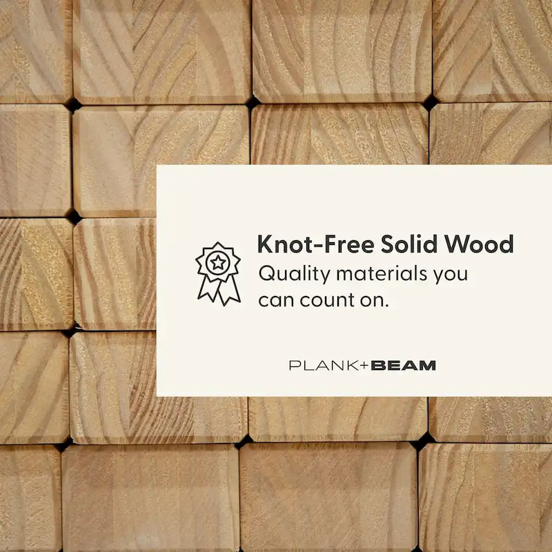 Plank and Beam Modern Solid Wood Dining Chair