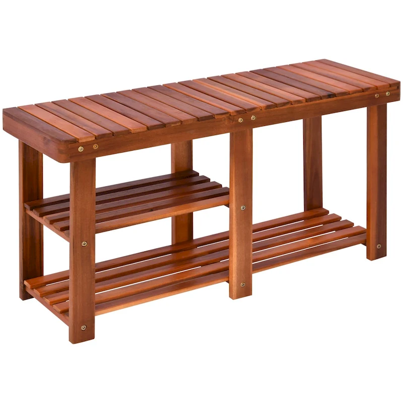 3-Tier Shoe Rack Bench for Entryway, Hallway, Livingroom
