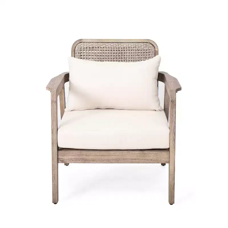 Christopher Knight Home Ursa Outdoor Patio Club Chair Acacia Wood