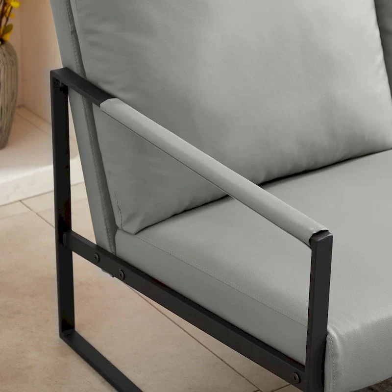Accent Arm Chair with Extra Thick Padded Backrest and Seat Cushion Sofa Chairs