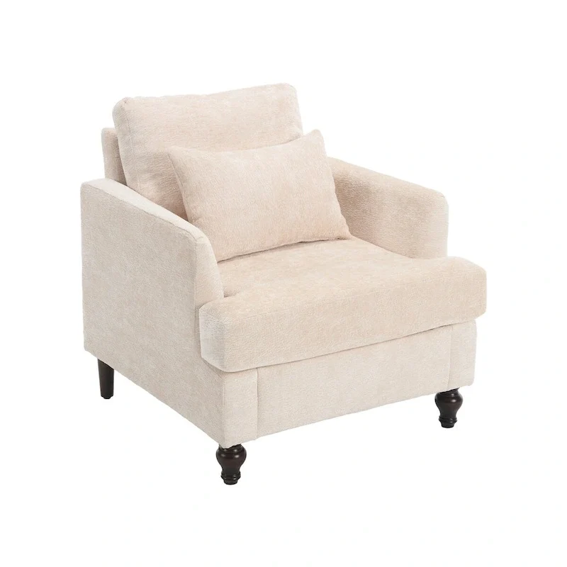 Wooden Frame Armchair, Modern Accent Chair Lounge Chair