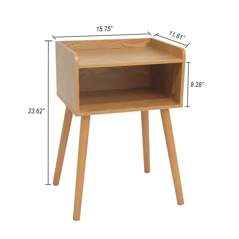 Nightstand, Mid Century Modern Side Table Bedroom