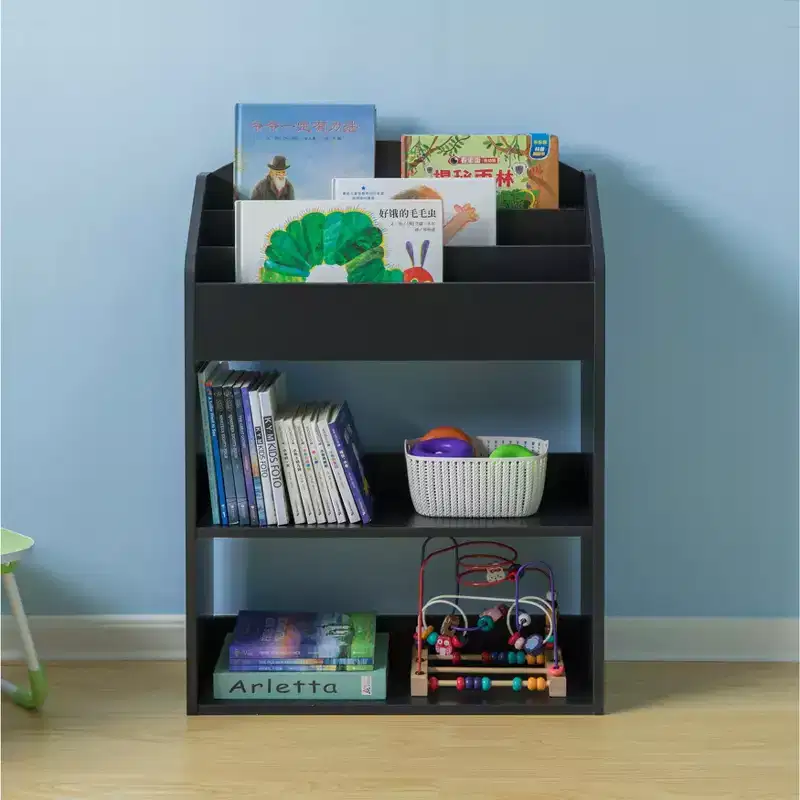 Modern Wooden Storage Bookcase with 5 Shelves - Playroom, Bedroom, Living Room and Office