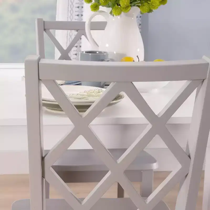Powell 5pc Shelby Rectangle Counter Height Dining Set Gray