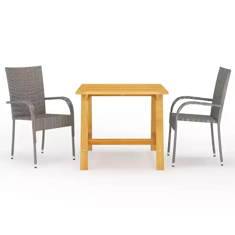 vidaXL Dining Set Solid acacia wood Standardweight
