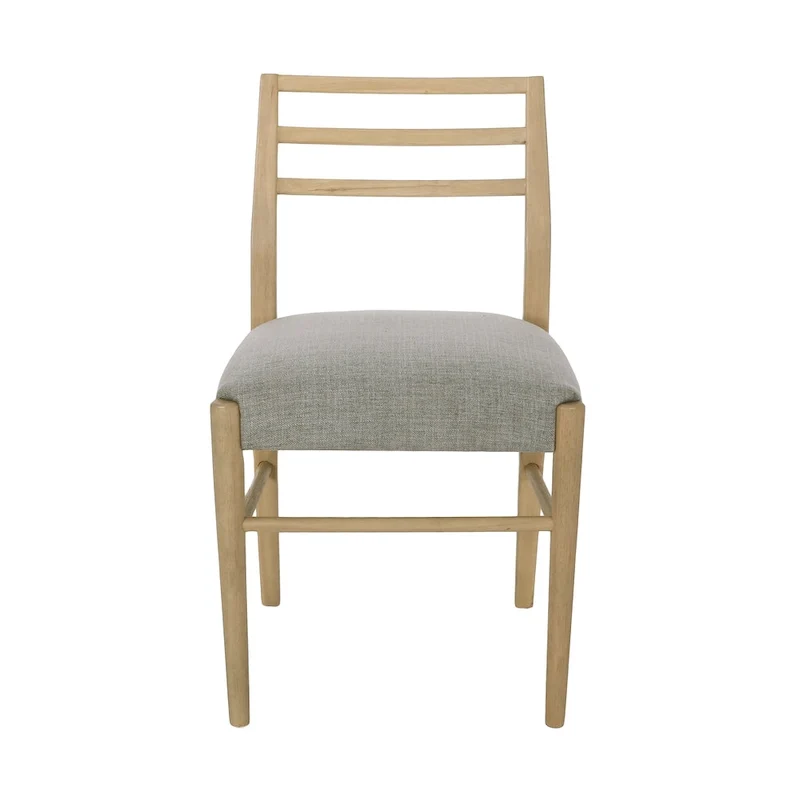 Fescue Fabric and Rubberwood Upholstered Dining Chairs (Set of 2) by Christopher Knight Home