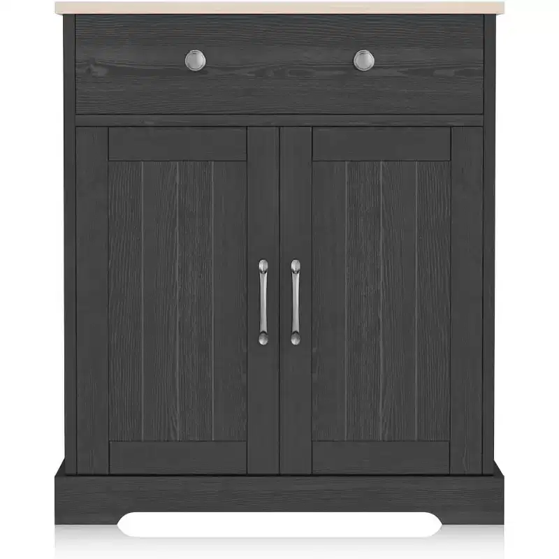 Sideboard Buffet Cabinet with Storage, Storage Cabinet with Door & Adjustable Shelf, Modern Accent Coffee Bar Console Table