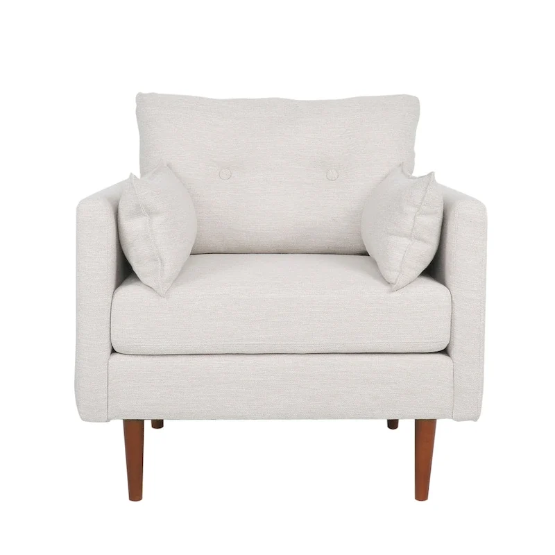 Symonds Tufted Club Chair with Accent Pillows by Christopher Knight Home