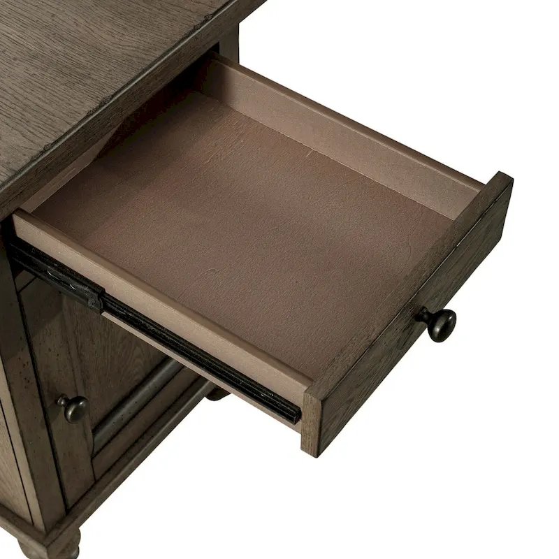 Americana Farmhouse Dusty Taupe Chairside Table
