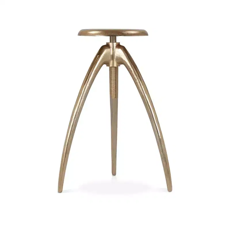 Gold Aluminum Counter/Bar Stool