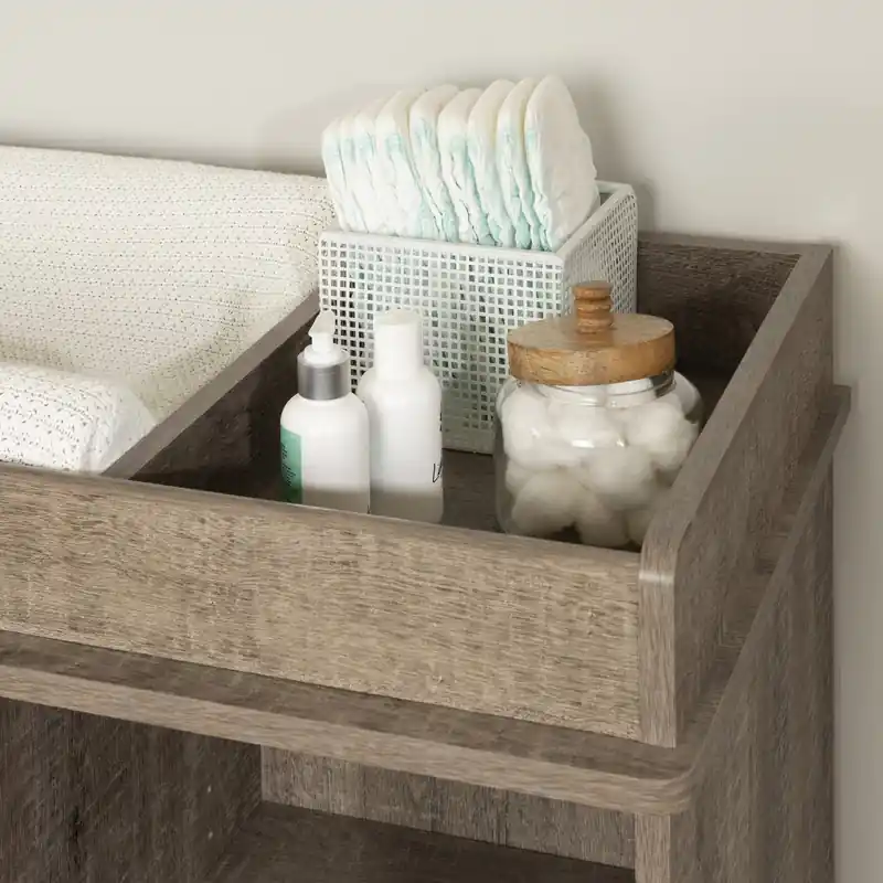 3-drawer Changing Table - Weathered Oak
